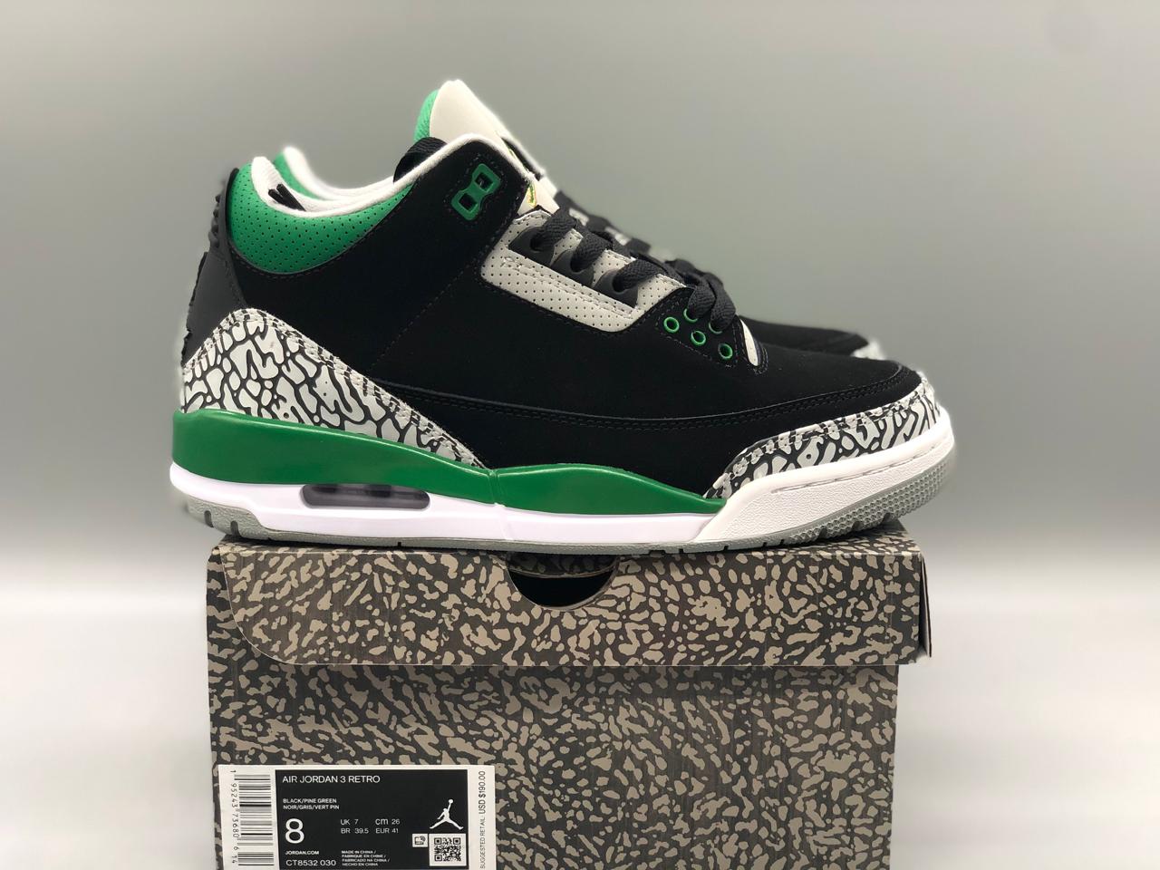 Air Jordan 3 Pine Green